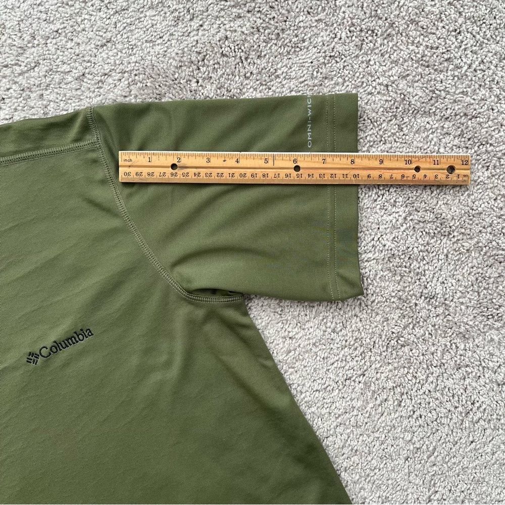 Columbia Men's Olive Green Omni-Wick Short Sleeve Tee - Picture 9 of 16